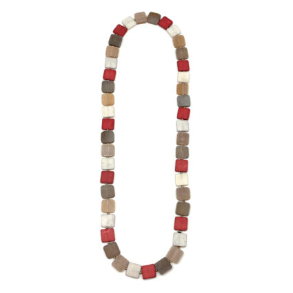 Omala Rosy Cheeks Collection Necklace - Mixed Squares