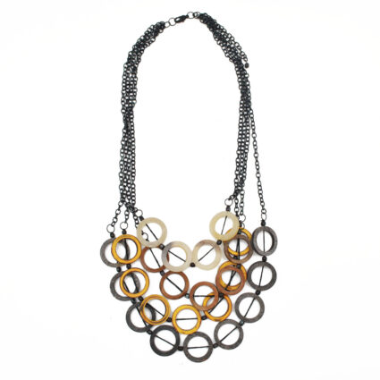 Omala Autumn Neutrals Collection Necklace - Open Circles