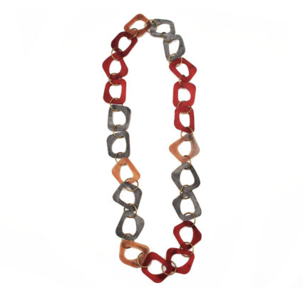 Omala Autumn Neutrals Collection Necklace - Abstract Shapes