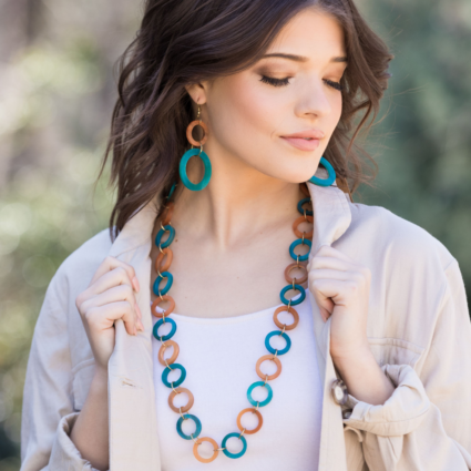 Omala Wildberry Collection Necklace - Small Open Rings