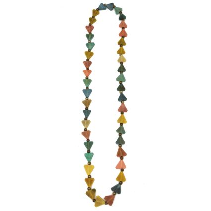 Omala Pleasing Pastels Collection Necklace - Triangle Beads