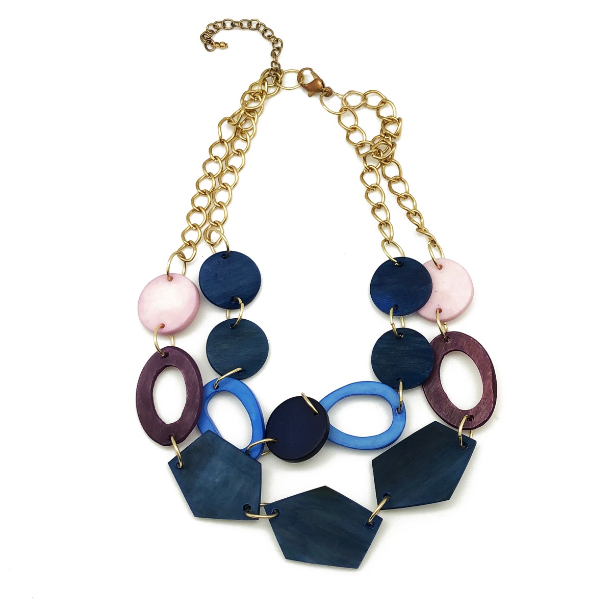 Omala Heliotrope Collection - Geometric Bib Necklace