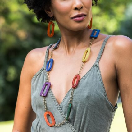 Omala Rainbow Collection Necklace - Station Necklace