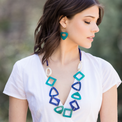 Omala Azure Coast Collection Necklace - Open Triangles