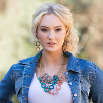 Omala Wildberry Collection - Layered Rings Necklace
