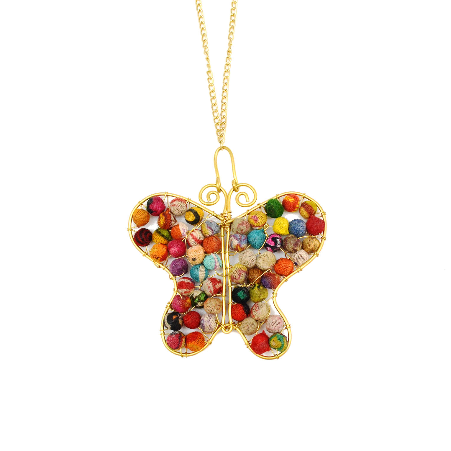 Aasha Butterfly Pendant Necklace