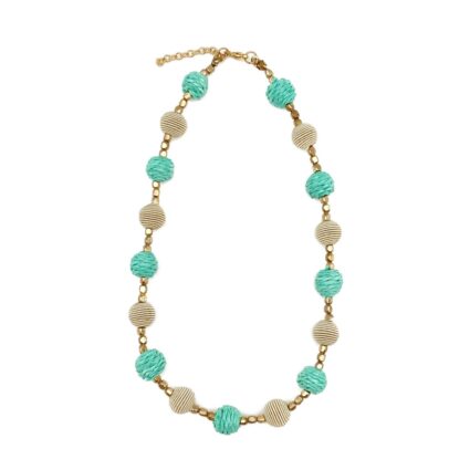 Sachi Turquoise Waters Necklace - Short Length, Small Orbs