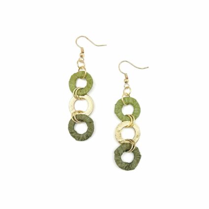 Sachi Raffia Rings Earrings - Small Rings