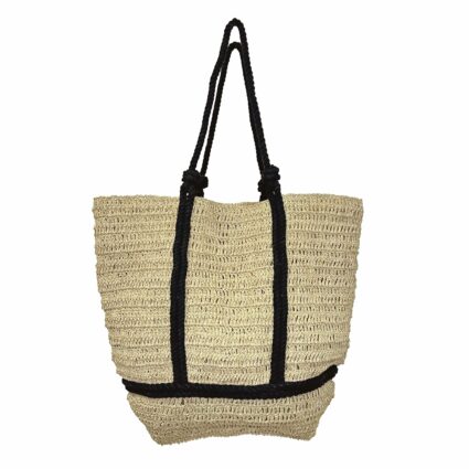 Nori Woven Jute Bags with Rope Accents