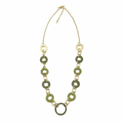Sachi Raffia Rings Necklace - Small Rings